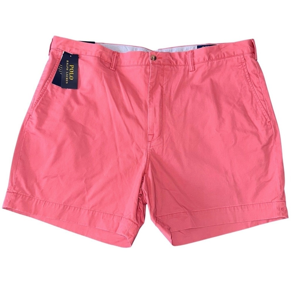 Polo Ralph Lauren Mens 42 Nantucket Red Chino Stretch Cotton‎ Twill Shorts NWT